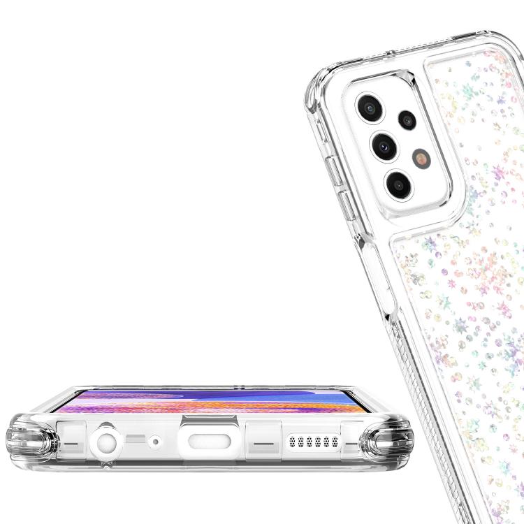 For Samsung Galaxy A23 5G / 4G Transparent Acrylic Laser Paper Phone Case