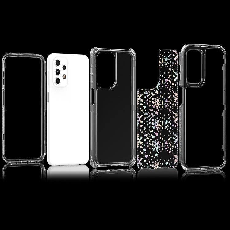 For Samsung Galaxy A23 5G / 4G Transparent Acrylic Laser Paper Phone Case
