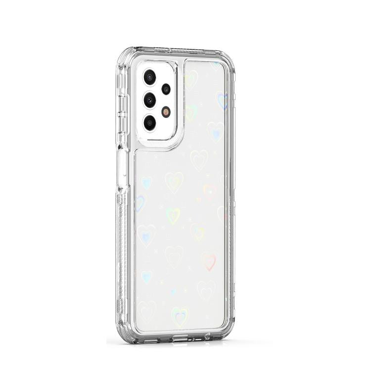 For Samsung Galaxy A23 5G / 4G Transparent Acrylic Laser Paper Phone Case