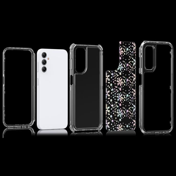 For Samsung Galaxy A14 5G / 4G Transparent Acrylic Laser Paper Phone Case