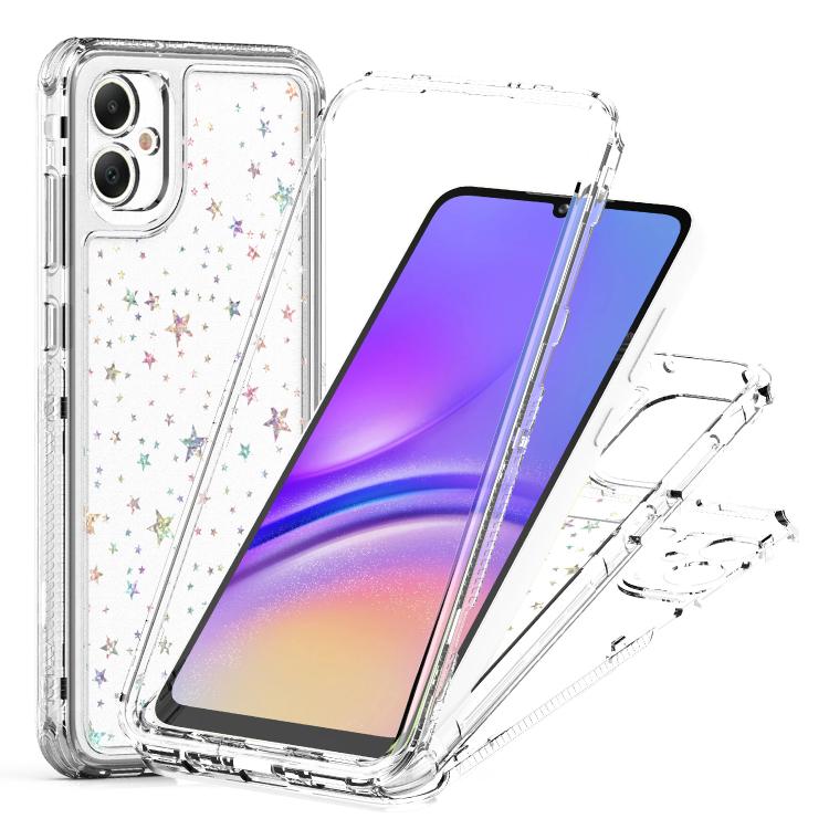 For Samsung Galaxy A05 Transparent Acrylic Laser Paper Phone Case
