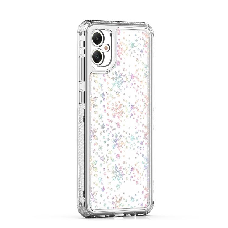 For Samsung Galaxy A05 Transparent Acrylic Laser Paper Phone Case