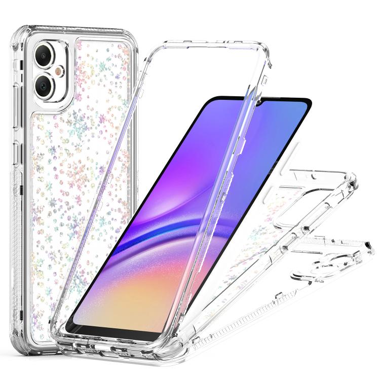 For Samsung Galaxy A05 Transparent Acrylic Laser Paper Phone Case