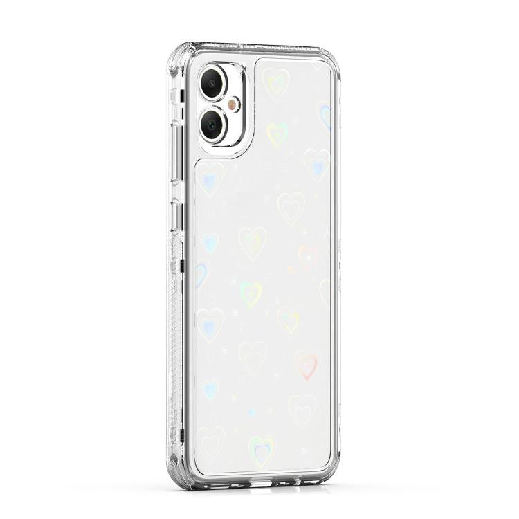 For Samsung Galaxy A05 Transparent Acrylic Laser Paper Phone Case