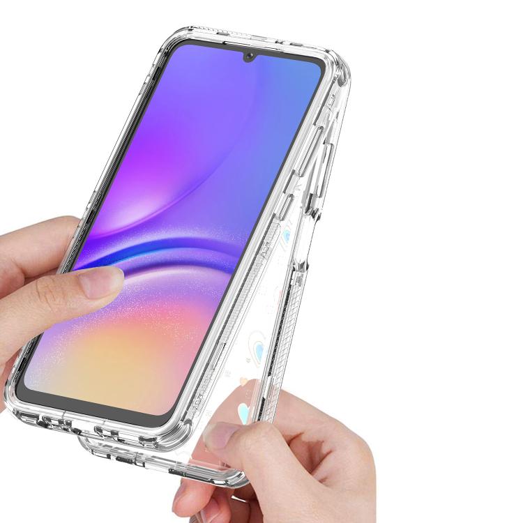For Samsung Galaxy A05 Transparent Acrylic Laser Paper Phone Case