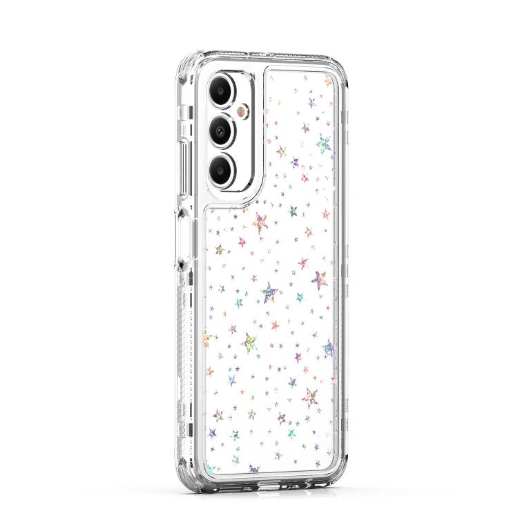 For Samsung Galaxy A05s Transparent Acrylic Laser Paper Phone Case