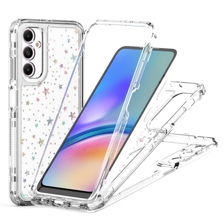 For Samsung Galaxy A05s Transparent Acrylic Laser Paper Phone Case