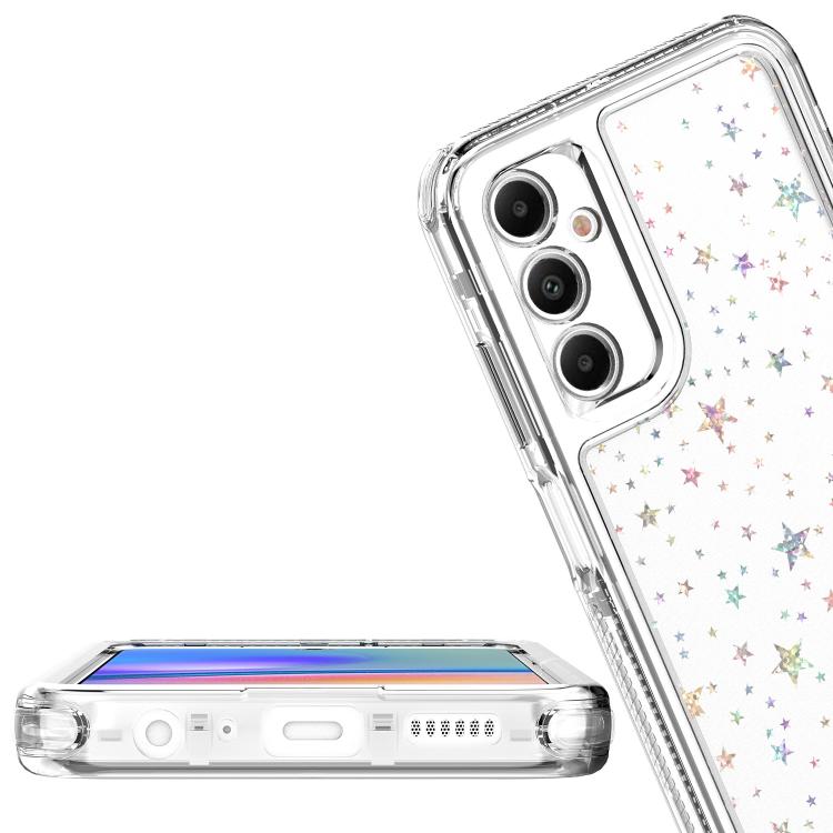 For Samsung Galaxy A05s Transparent Acrylic Laser Paper Phone Case