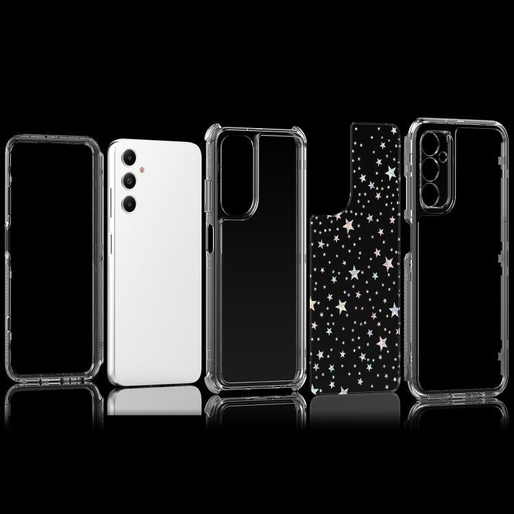 For Samsung Galaxy A05s Transparent Acrylic Laser Paper Phone Case
