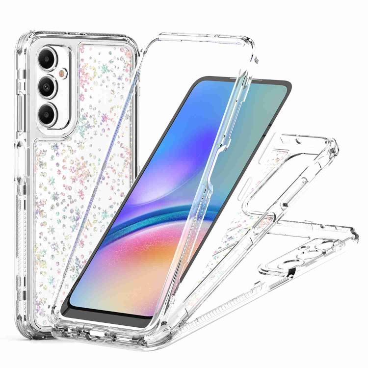 For Samsung Galaxy A05s Transparent Acrylic Laser Paper Phone Case