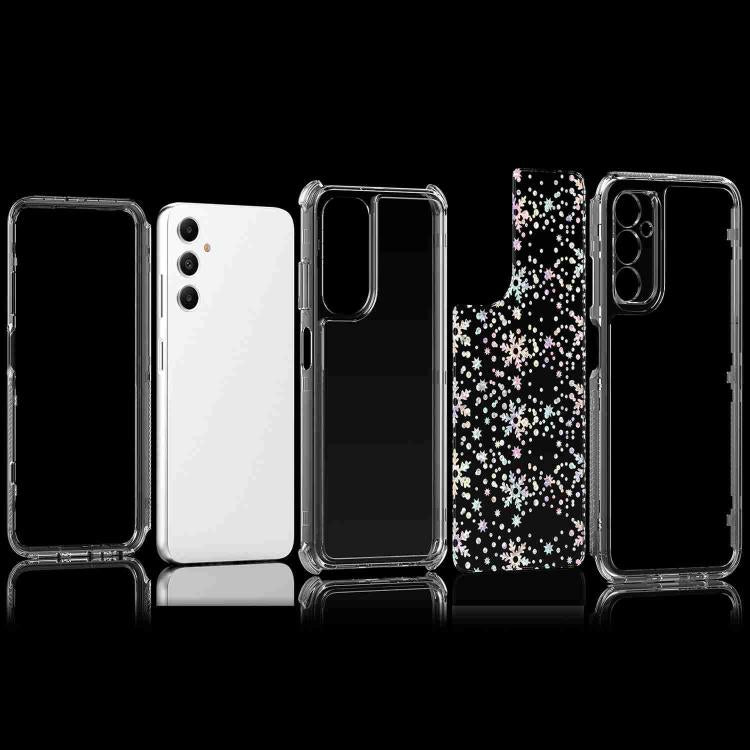 For Samsung Galaxy A05s Transparent Acrylic Laser Paper Phone Case