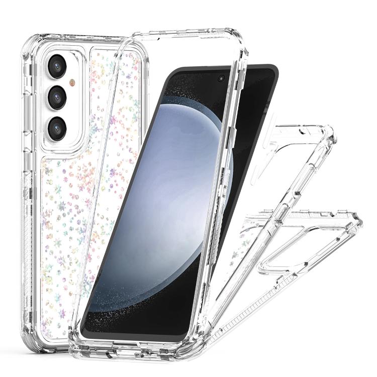 For Samsung Galaxy S24 FE 5G Transparent Acrylic Laser Paper Phone Case