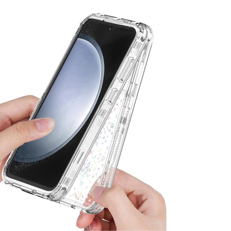 For Samsung Galaxy S24 FE 5G Transparent Acrylic Laser Paper Phone Case