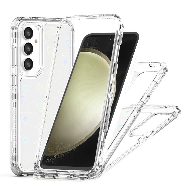 For Samsung Galaxy S24 FE 5G Transparent Acrylic Laser Paper Phone Case