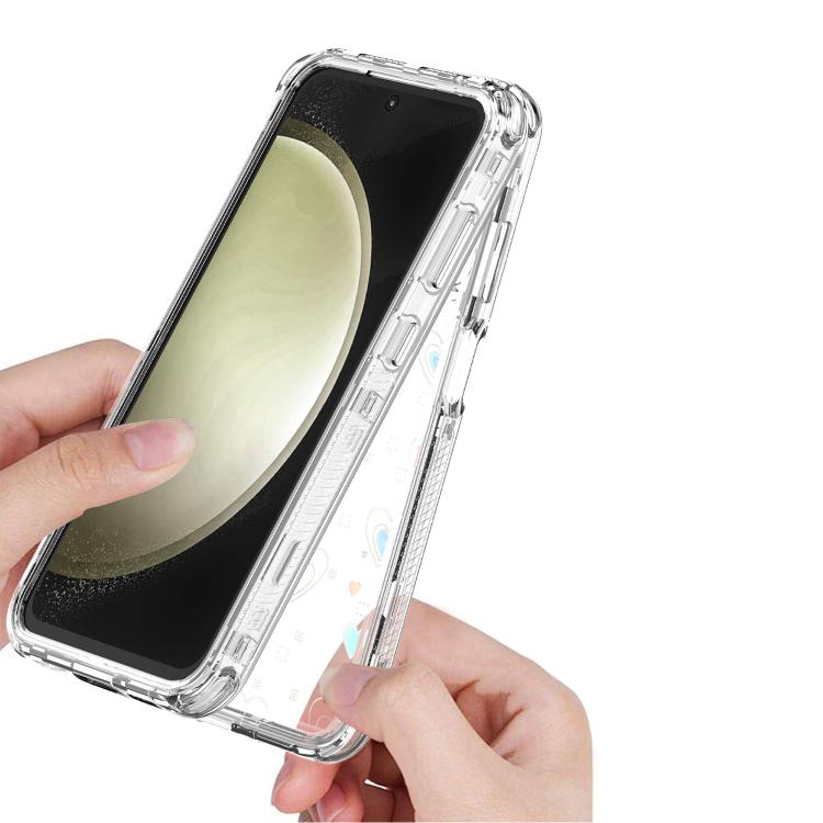 For Samsung Galaxy S24 FE 5G Transparent Acrylic Laser Paper Phone Case