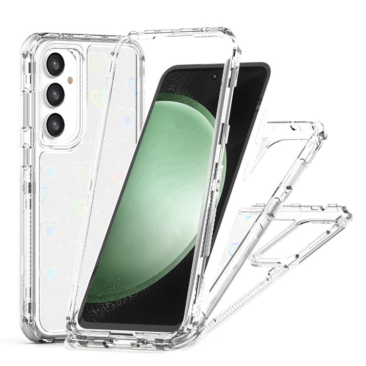 For Samsung Galaxy S25 / S24 5G Transparent Acrylic Laser Paper Phone Case