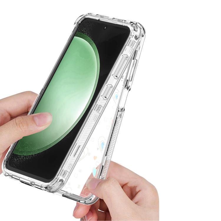 For Samsung Galaxy S25 / S24 5G Transparent Acrylic Laser Paper Phone Case