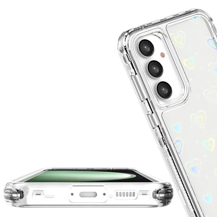 For Samsung Galaxy S25 / S24 5G Transparent Acrylic Laser Paper Phone Case