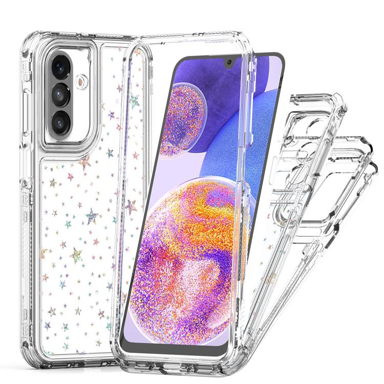 For Samsung Galaxy A26 5G / A17 5G Transparent Acrylic Laser Paper Phone Case