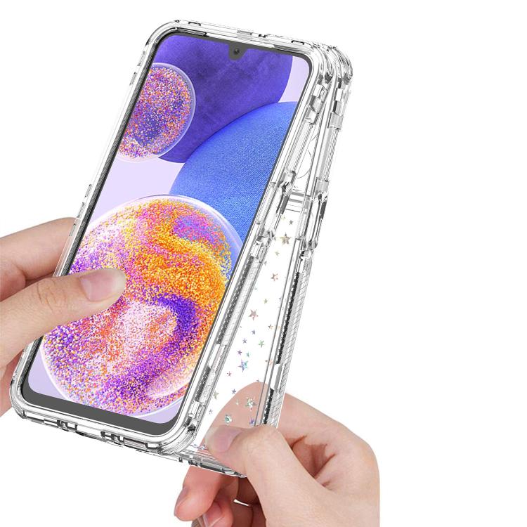 For Samsung Galaxy A26 5G / A17 5G Transparent Acrylic Laser Paper Phone Case