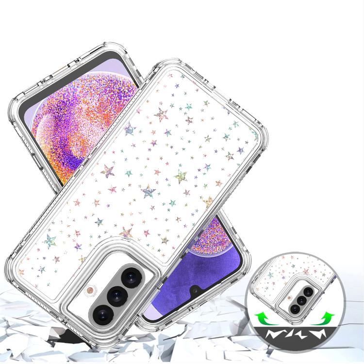 For Samsung Galaxy A26 5G / A17 5G Transparent Acrylic Laser Paper Phone Case