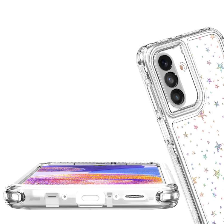For Samsung Galaxy A26 5G / A17 5G Transparent Acrylic Laser Paper Phone Case