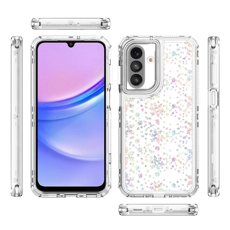 For Samsung Galaxy A26 5G / A17 5G Transparent Acrylic Laser Paper Phone Case