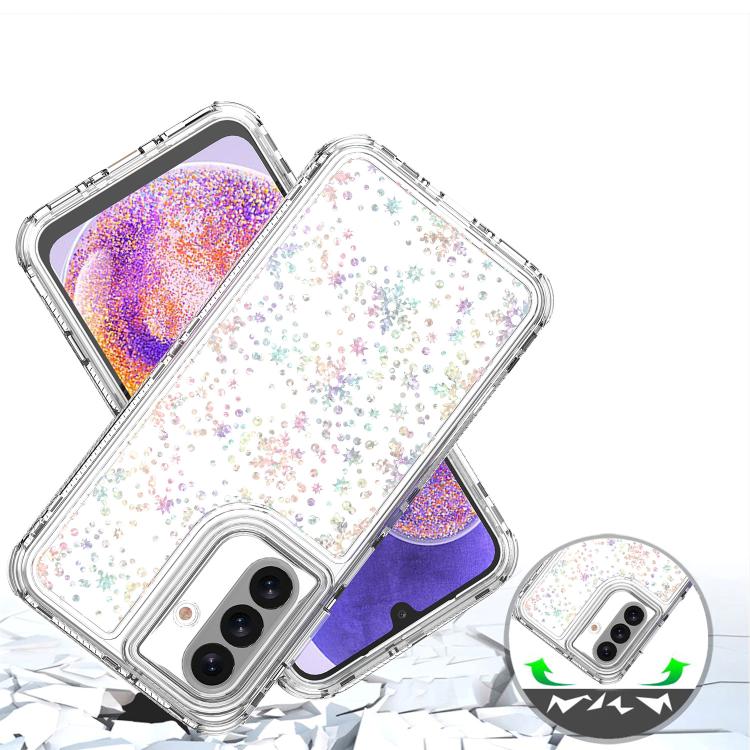 For Samsung Galaxy A26 5G / A17 5G Transparent Acrylic Laser Paper Phone Case