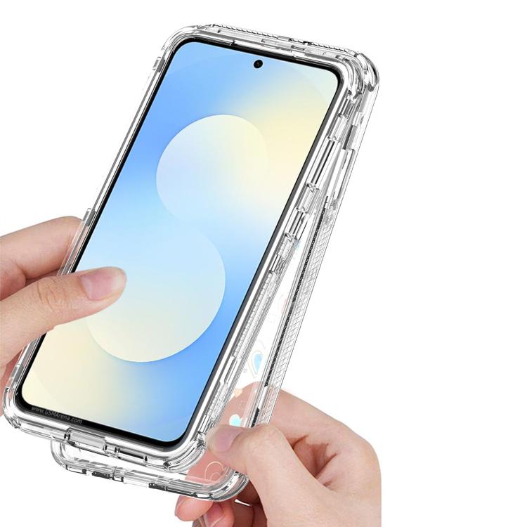 For Samsung Galaxy S25 FE 5G Transparent Acrylic Laser Paper Phone Case