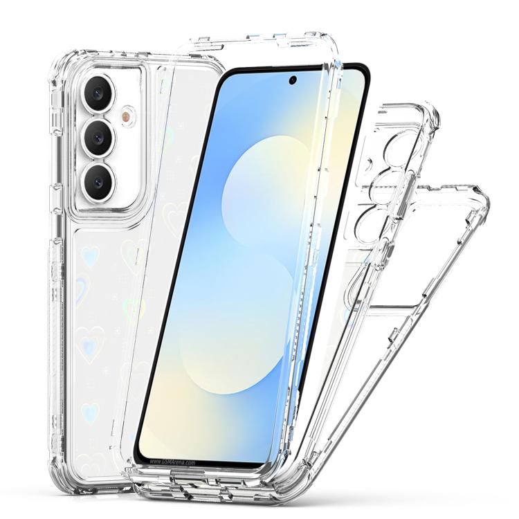 For Samsung Galaxy S25 FE 5G Transparent Acrylic Laser Paper Phone Case