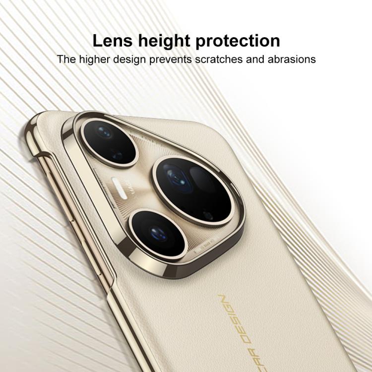 For Huawei Pura 80 Ultra 5G GKK Electroplated Plain Leather Magnetic Phone Case