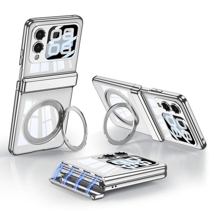 For Huawei nova Flip GKK Folding Magnetic Hinge Phantom Phone Case with Rotating Stand