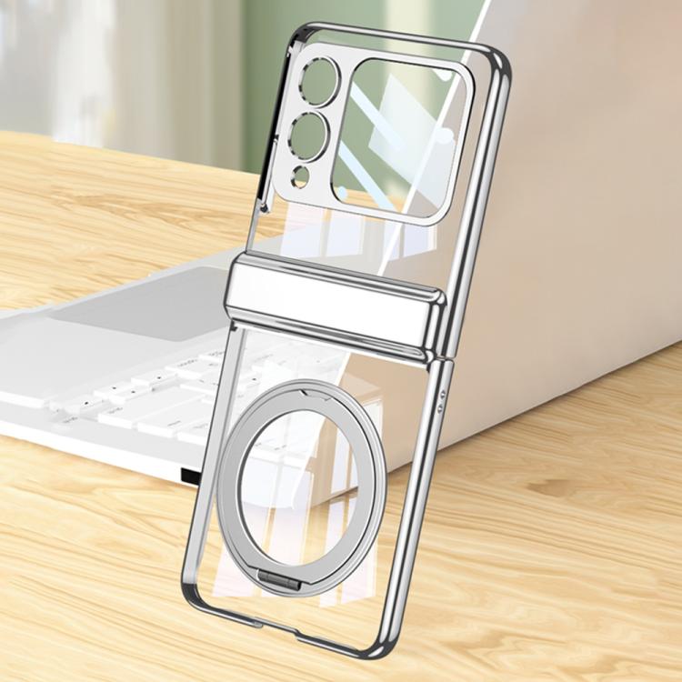 For Huawei nova Flip GKK Folding Magnetic Hinge Phantom Phone Case with Rotating Stand