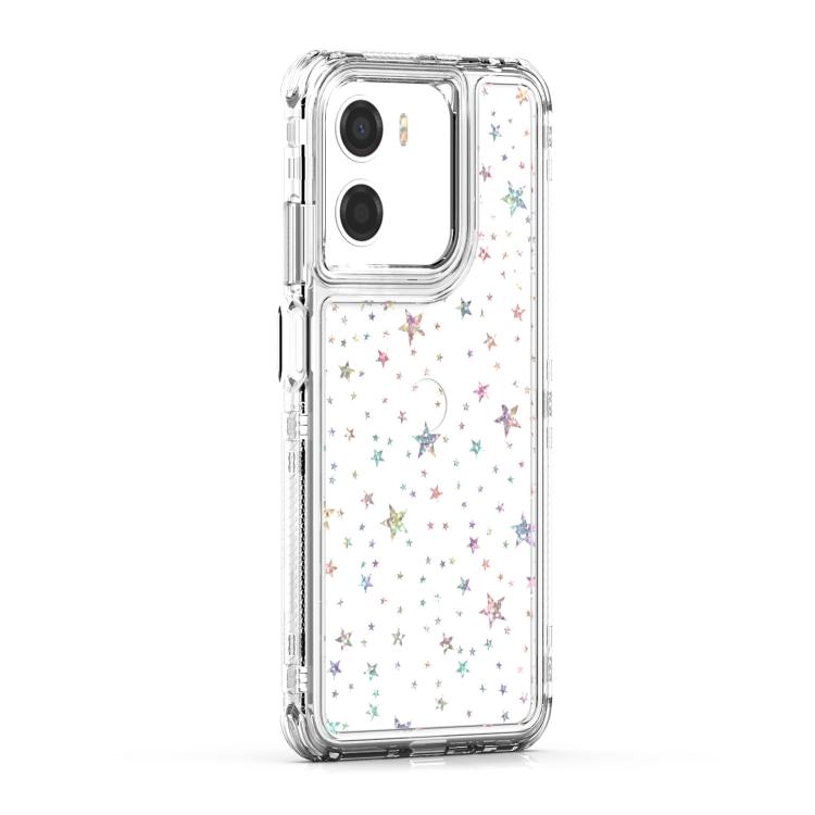 For Motorola Moto G05 / G15 / E15 Transparent Acrylic Laser Paper Phone Case