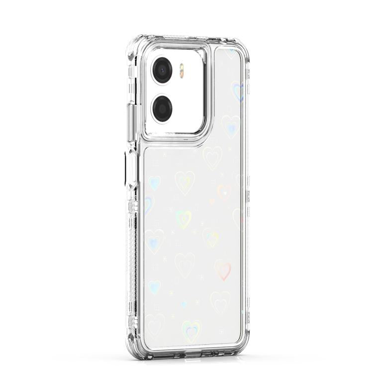 For Motorola Moto G05 / G15 / E15 Transparent Acrylic Laser Paper Phone Case