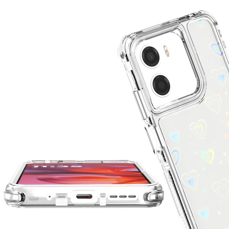 For Motorola Moto G05 / G15 / E15 Transparent Acrylic Laser Paper Phone Case