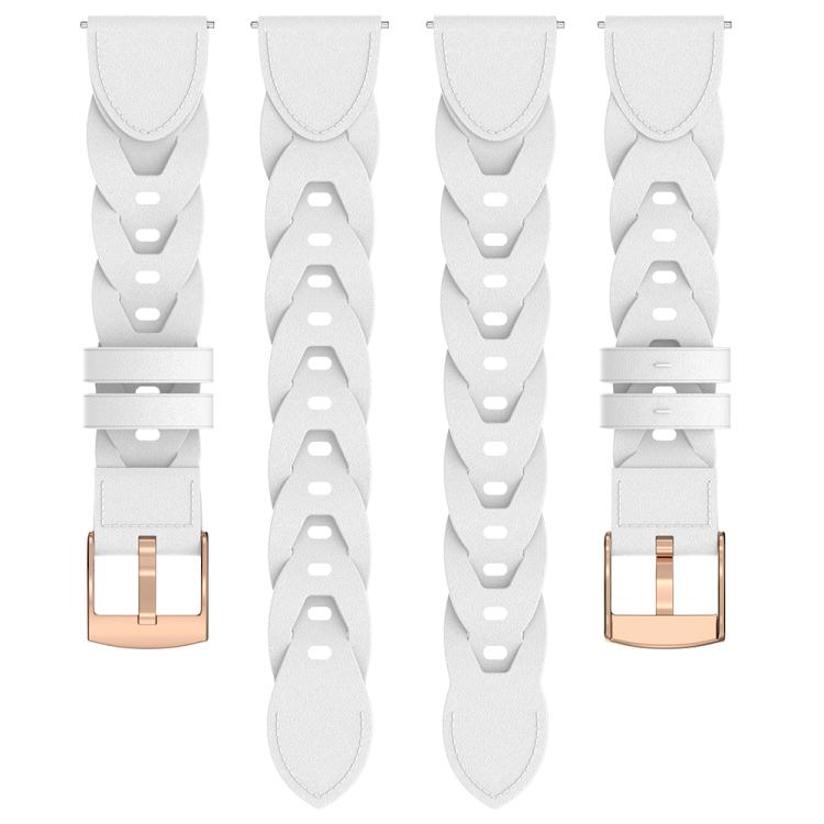 18mm Rose Gold Buckle Twist Leather Watch Band