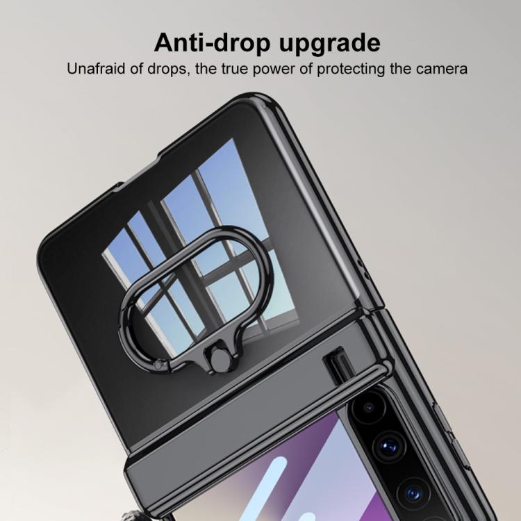 For Huawei Pura X GKK Folding Magnetic Hinge Phantom Phone Case with Oval Ring