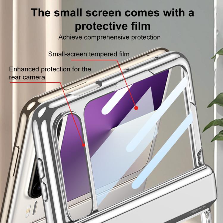 For Huawei Pura X GKK Folding Magnetic Hinge Phantom Phone Case with Oval Ring