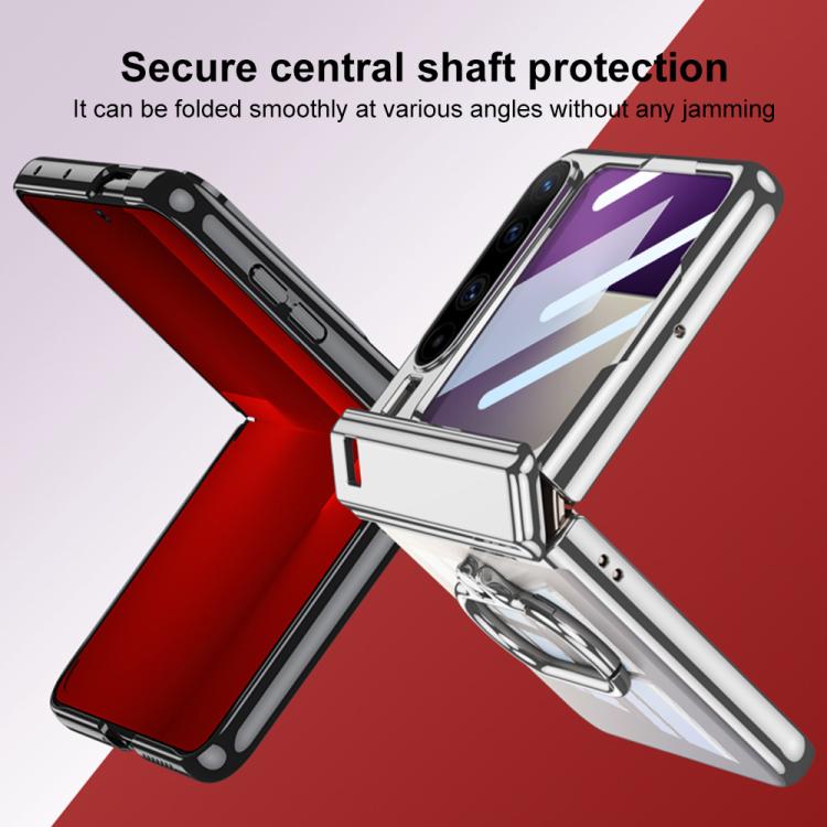 For Huawei Pura X GKK Folding Magnetic Hinge Phantom Phone Case with Oval Ring