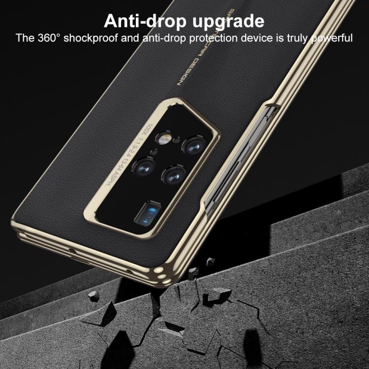 For Honor Magic V2 GKK Blade Phantom Plain Leather Folding Phone Case