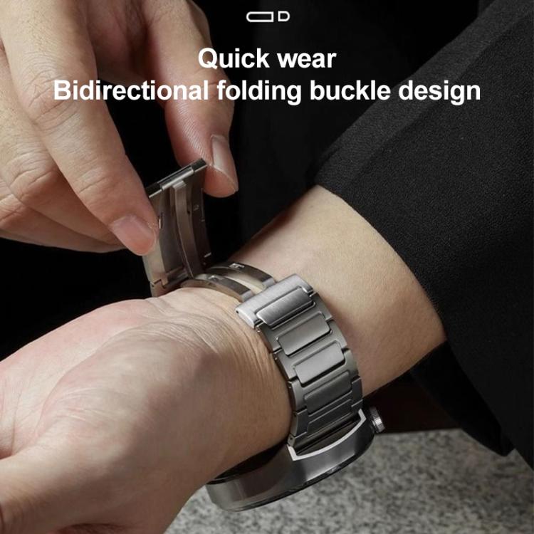 22mm xDfind I-Shaped Buckle Stainless Steel Watch Band