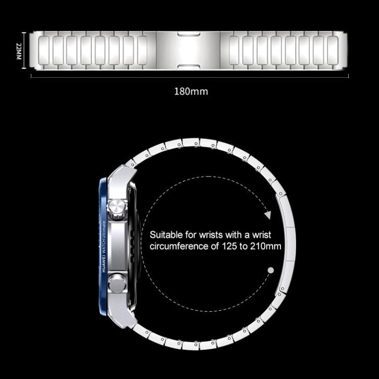 22mm xDfind I-Shaped Buckle Stainless Steel Watch Band