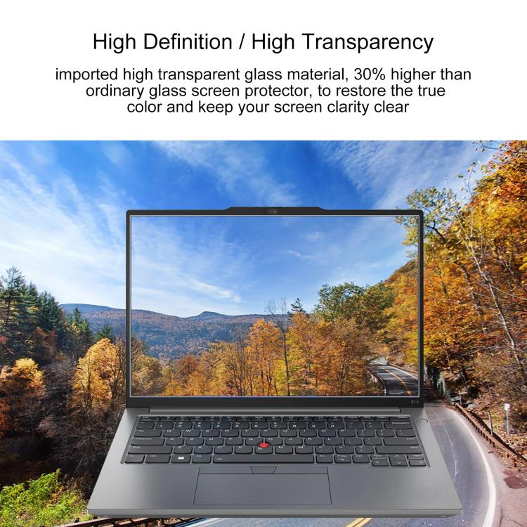 Laptop Screen HD Tempered Glass Protective Film For ThinkPad E14 Gen 5 / E14 2024 / 2023