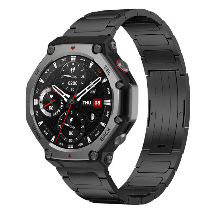 For Amazfit T-Rex 3 xDfind I-Shaped Buckle Stainless Steel Watch Band