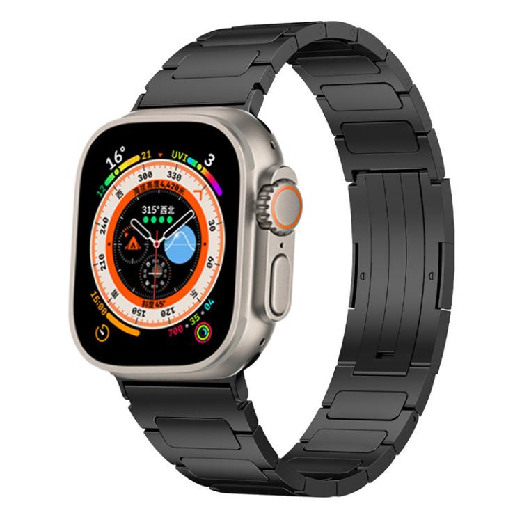 For Apple Watch 42 / 44 / 45 / 46 / 49mm xDfind I-Shaped Buckle Stainless Steel Watch Band