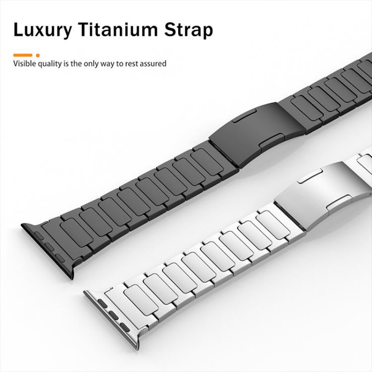 For Apple Watch 42 / 44 / 45 / 46 / 49mm xDfind I-Shaped Buckle Stainless Steel Watch Band