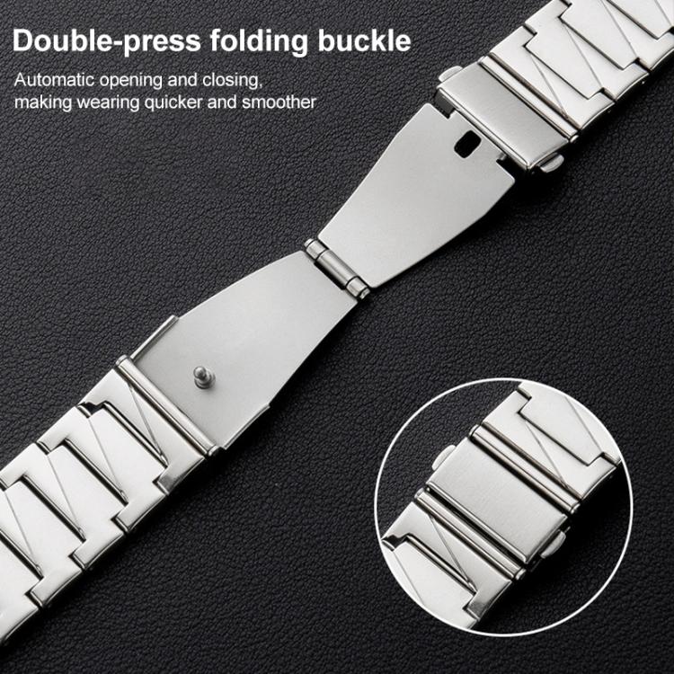 22mm xDfind Stepped Stainless Steel Watch Band