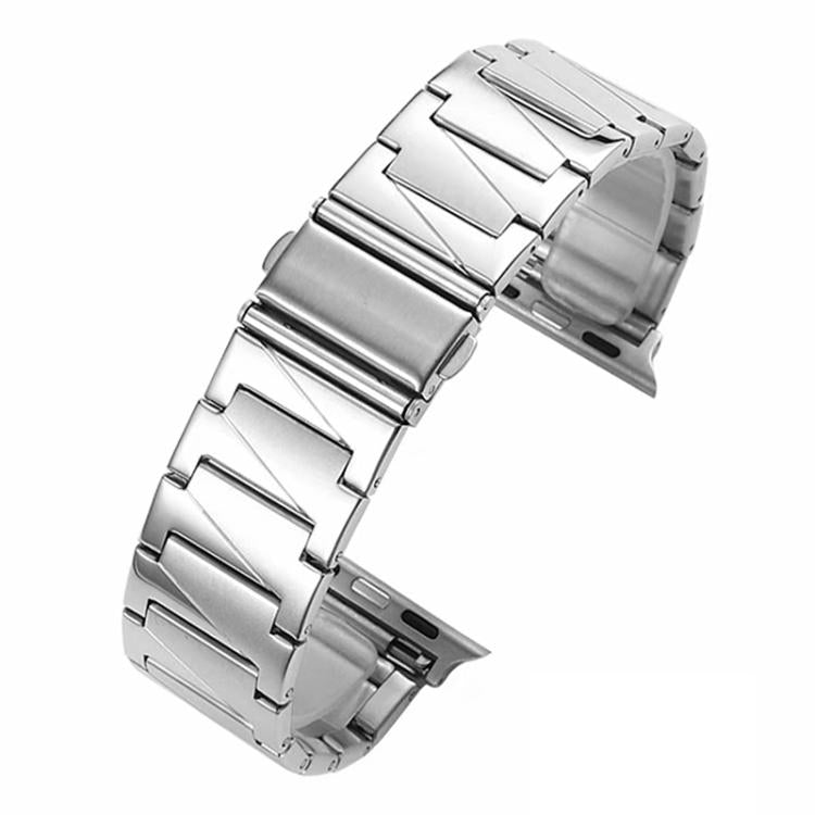 For Apple Watch 42 / 44 / 45 / 46 / 49mm xDfind Stepped Stainless Steel Watch Band