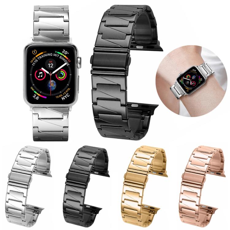 For Apple Watch 38 / 40 / 41 / S10 42mm xDfind Stepped Stainless Steel Watch Band